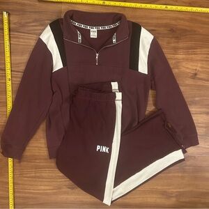 Victoria’s Secret Pink loungewear sweatshirt sweatpants
